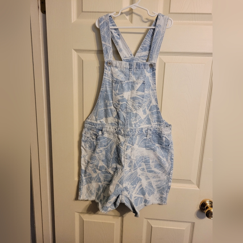 Girls jean short overalls